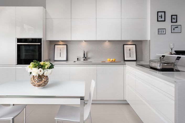white kitchen photography design modern professional interior photographer asturias gijon compac surfaces worktop